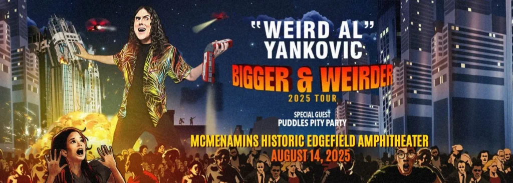 Weird Al Yankovic & Puddles Pity Party at McMenamins Historic Edgefield Amphitheater